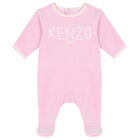 طقم هدية أفرول بنات بالشعار باللون الوردى, 2, hi-res